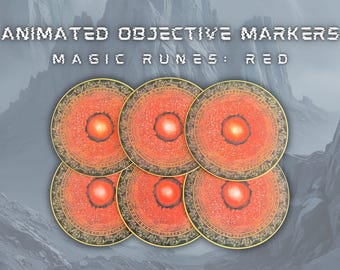 Animated Objective Markers (AOS) - Magic Runes: Red