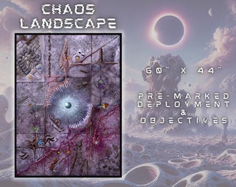 Chaos Landscape Single Sided - 40000 competitive battle mat 60 x 44 inches [2025-2026]