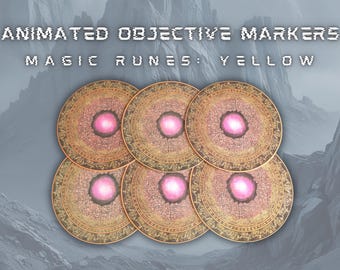 Animated Objective Markers (AOS) - Magic Runes: Yellow