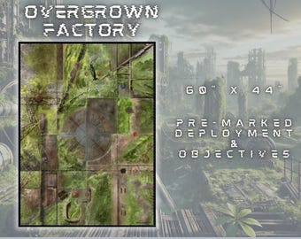 Overgrown Factory Single Sided - 40000 competitive battle mat 60 x 44 inches [2025-2026]