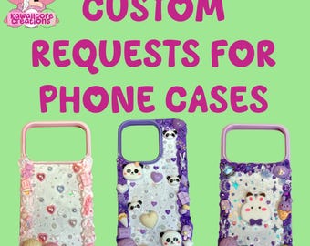 Custom Decoden Phone Case - Kawaii Style Anime, LADS, Simple, Moderate, Complex Design Options - All Phone Types