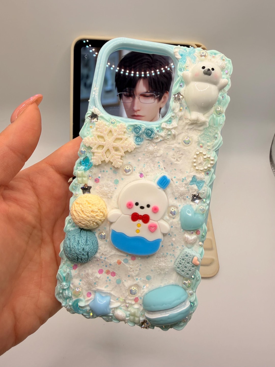 Lads Zayne Inspired Decoden Phone Case - Snowman - for All Phone Types ...