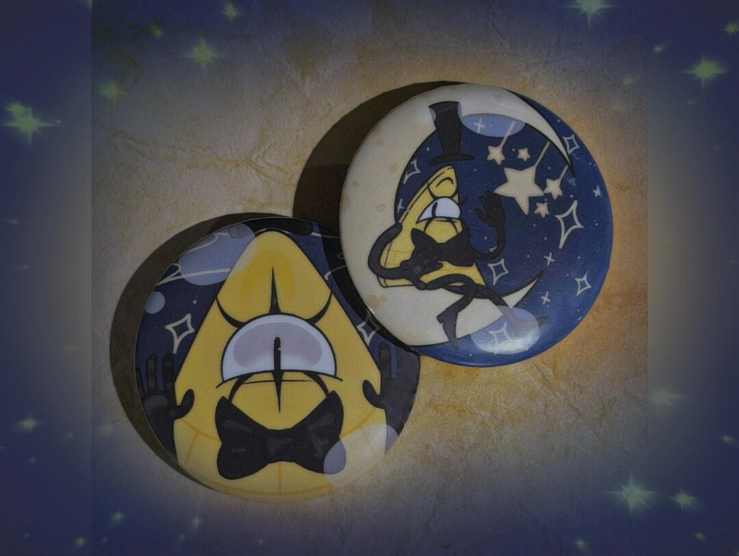 Bill Cipher Gravity Falls Squish Pins - Etsy