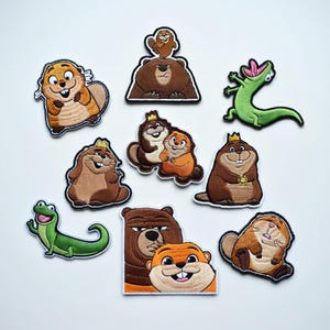 Hoppers Movie Embroidered Patch Cartoon Animal Iron On Badge for Jacket Backpack