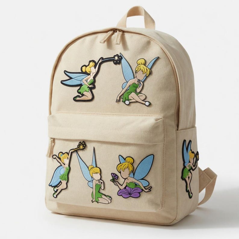 Disney Tinker Bell Patch Set Peter Pan Fairy Embroidered Sew Applique ...