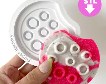 Fidget Silikonform zum Gießen - STL Datei Download - bereit für den 3D Druck - Design: Bubbles