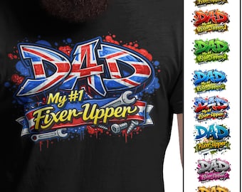 PNG de Papá Reparador, Diseño de Camiseta para el Día del Padre, Imágenes prediseñadas de Papá Graffiti, PNG de Mi Papá Reparador #1, Idea de Regalo DIY para Papá, Archivo de Descarga Instantánea