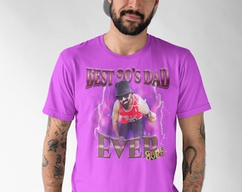 Camiseta personalizada con foto "El mejor papá del mundo", regalo personalizado para el Día del Padre - Regalo con foto para papá primerizo, camiseta estilo años 90 personalizable.