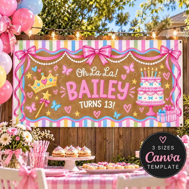Whimsical Birthday Banner - Etsy