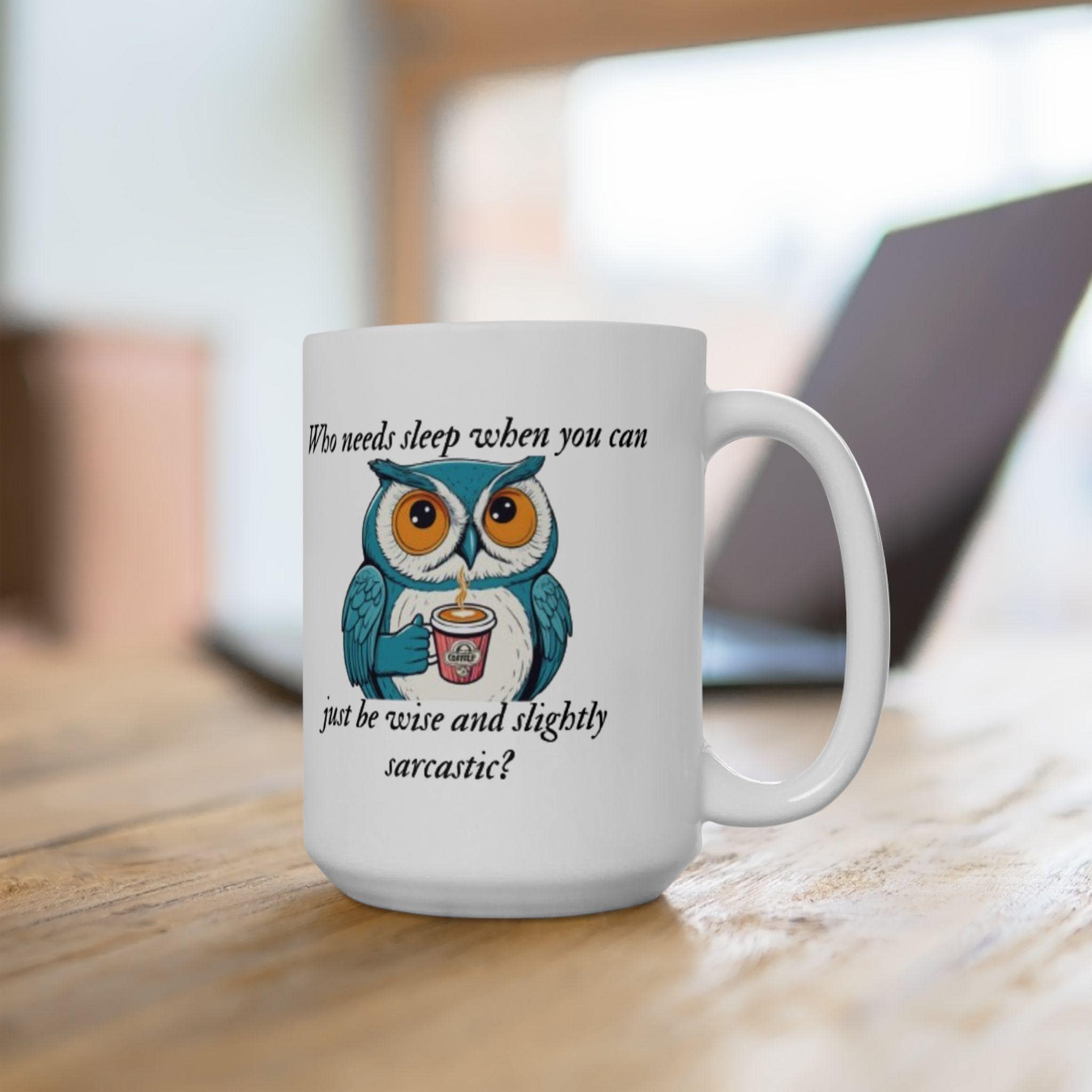Whimsical Owl Mug with Inspirational Quote | Perfect Gift for Animal Lovers, Coffee Lovers, and Offi