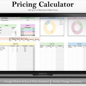Arkusz kalkulacyjny kalkulatora cen: Szablon arkusza kalkulacyjnego Google w programie Excel (USD – EUR – GBP)
