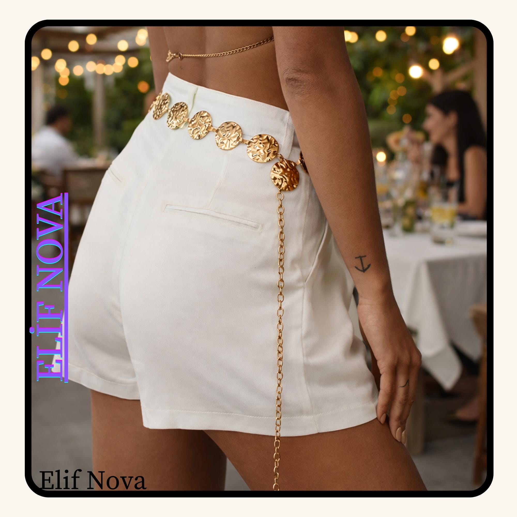 Gold Metal Waist Chain Belt Adjustable Boho Punk Festival  display picture 3
