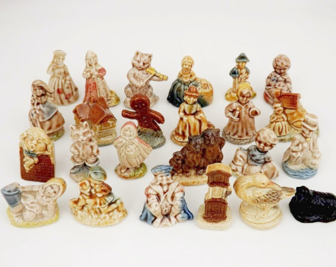 24 Wade Tea Figurines Wade England Nursery Rhyme Tea Figurine Set Etsy