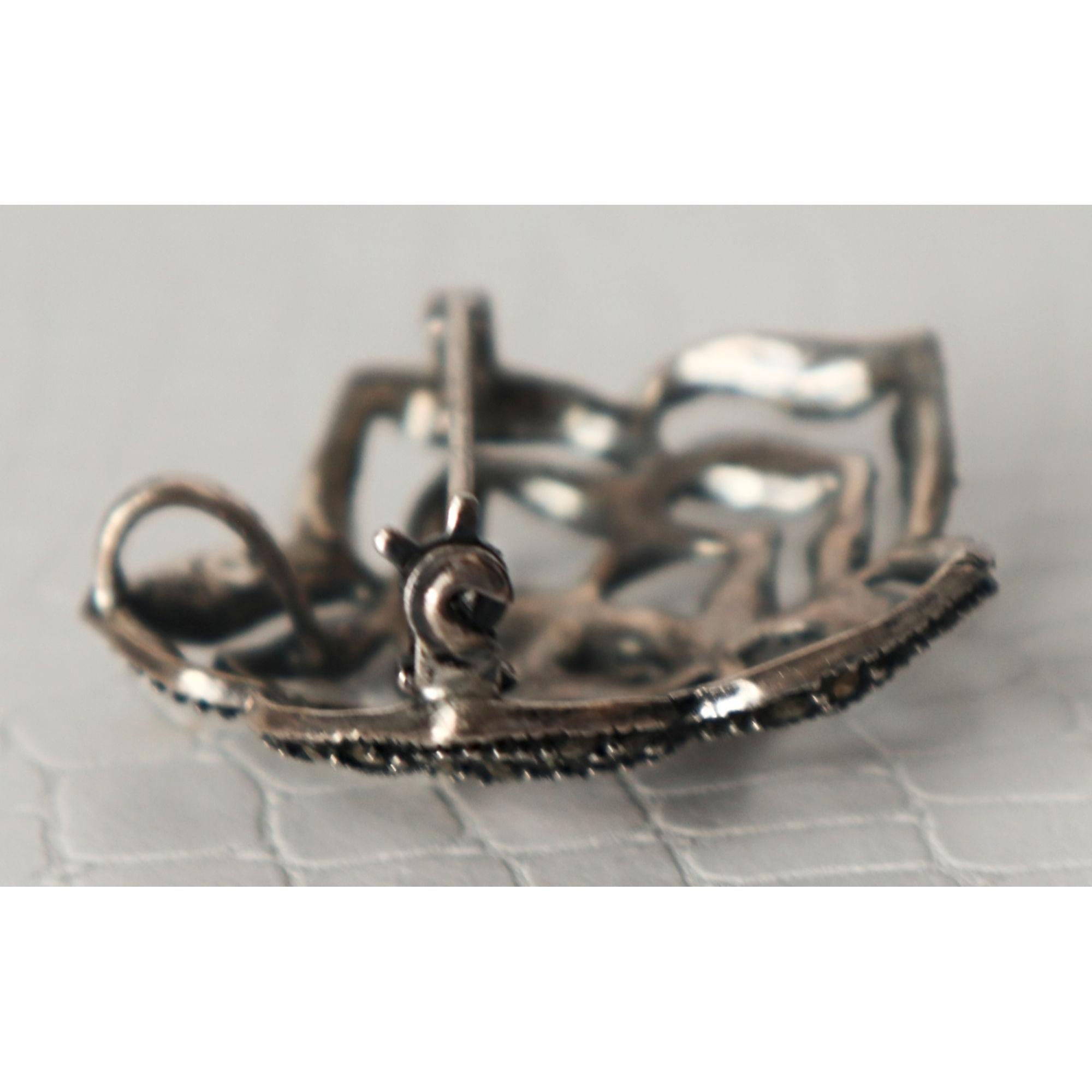 ヴィンテージ　マーカサイト　シトリン　925　スターリング　シルバー　ブローチ ヴィンテージ マーカサイト シトリン 925 スターリング シルバー