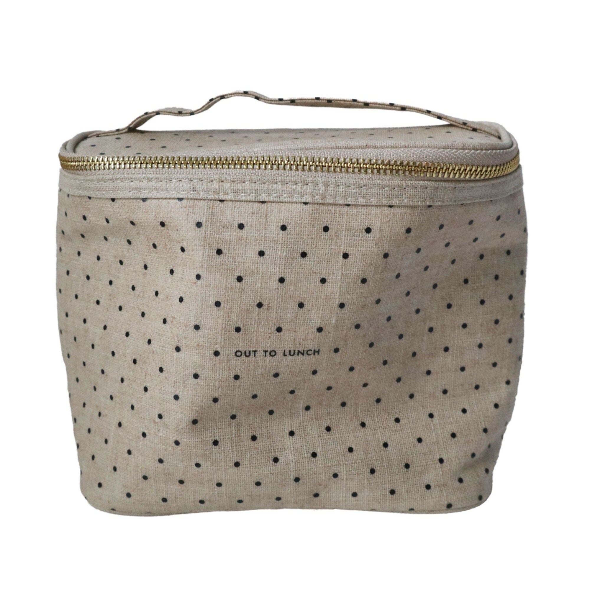 Vintage Kate Spade Out to Lunch Polka Dots Lunch Cosmetic Bag Etsy