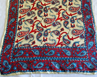 Vintage Scarf Long Silk Paisley fashion Scarf  F9