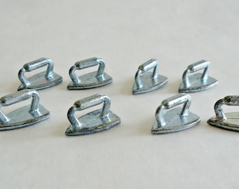 8 Monopoly Game Pieces Iron Retired 1970's