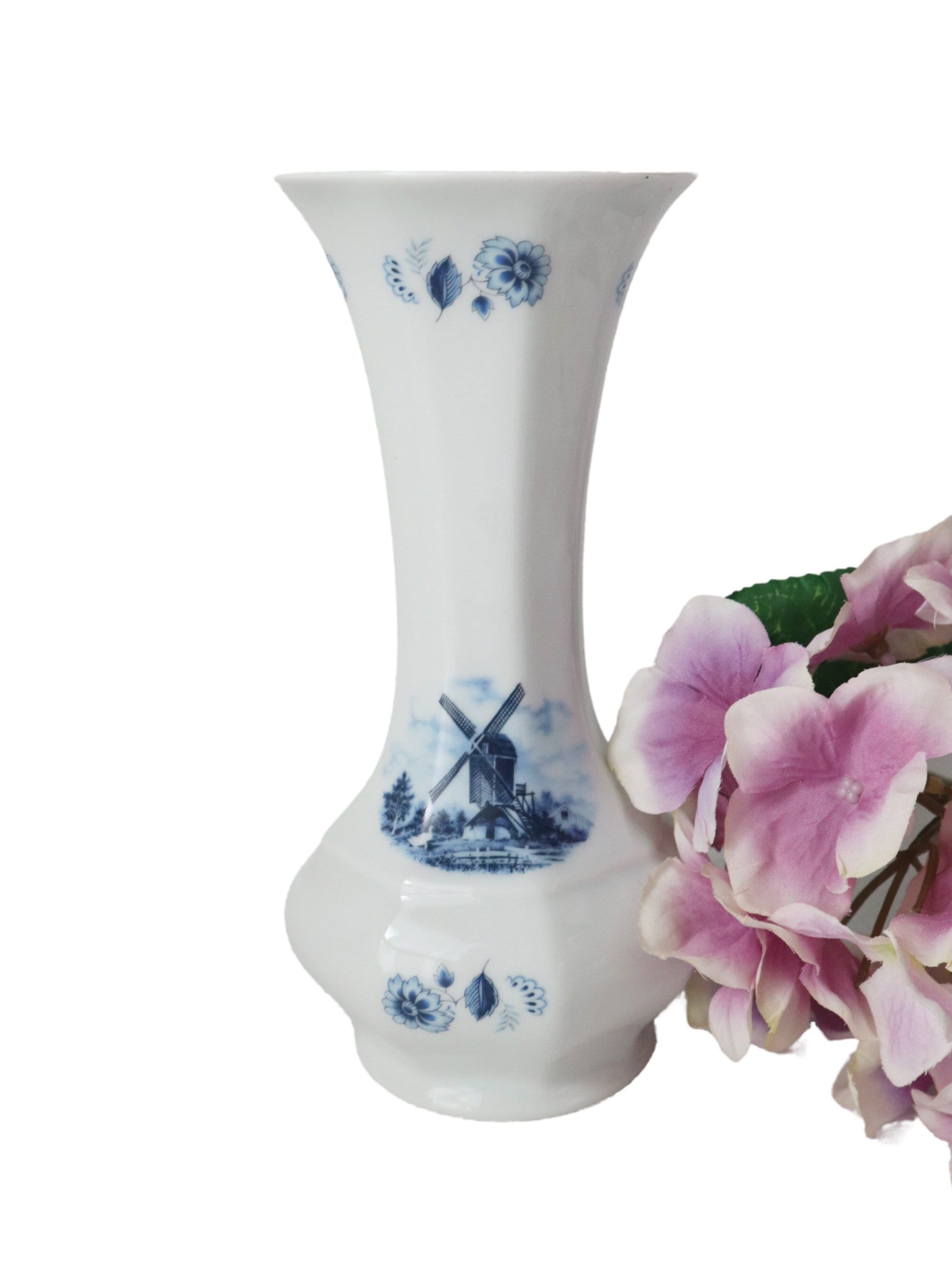 ヴィンテージ デルフトブルー 花瓶 オランダ デルフト焼き - Etsy 日本