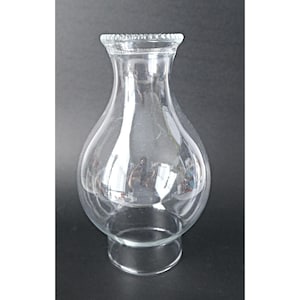 Clear Glass Chimney Globe Hurricane Lamp Shade with Beaded Rim Chimney Replacement