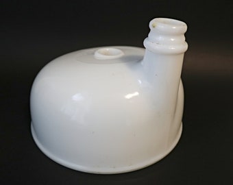 Vintage Milk Glass Electric Mixer Attachment For Sunbeam or Hamilton Beach 1950's