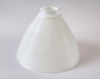 Vintage Torchiere Lamp Diffuser Shade for Stiffel Rembrandt Lamp  Milk Glass