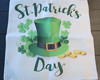 Vintage Pillow Cover St. Patrick's Day Throw Pillow