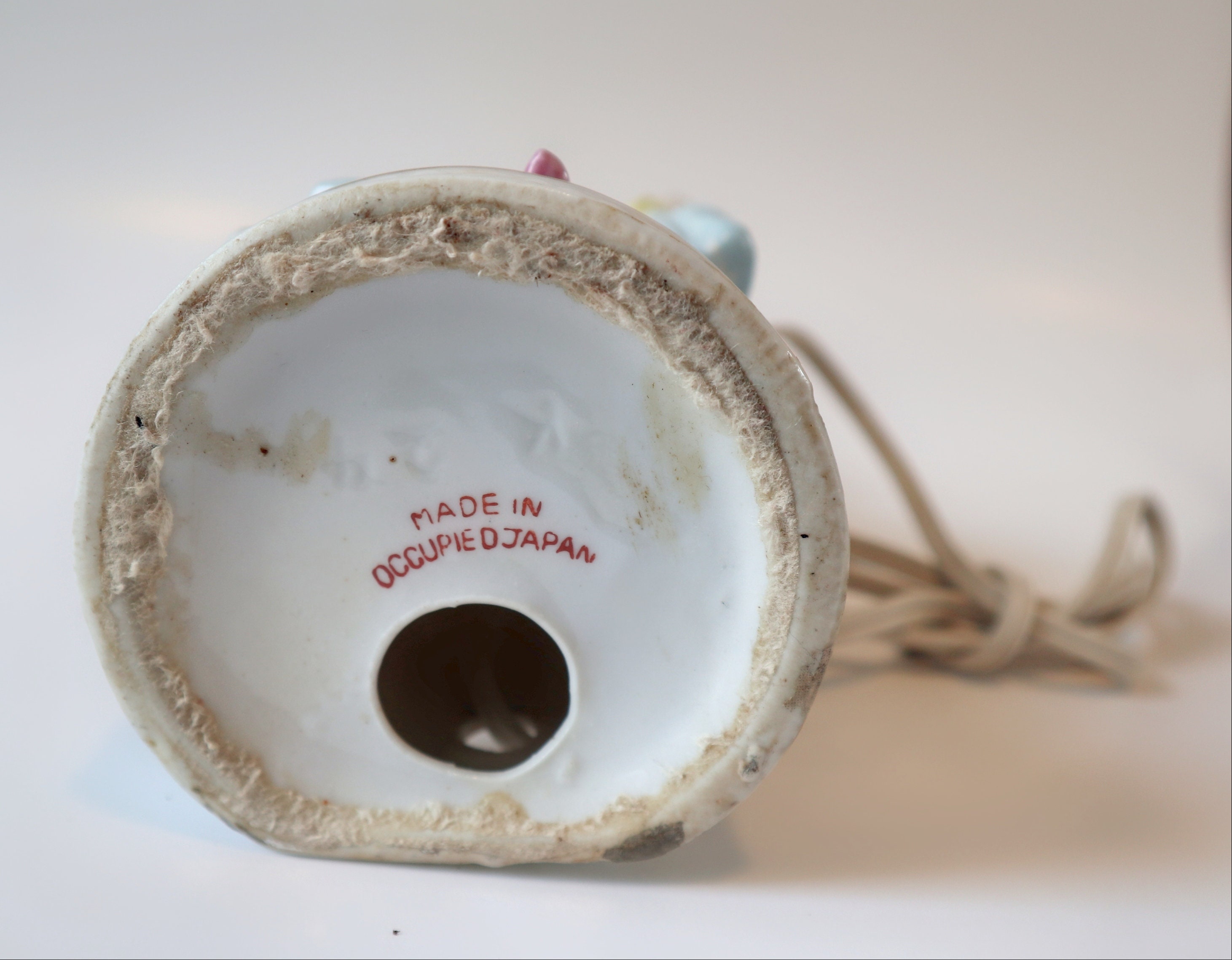 Occupied Japan Lamp Colonial Lady 1940's Etsy