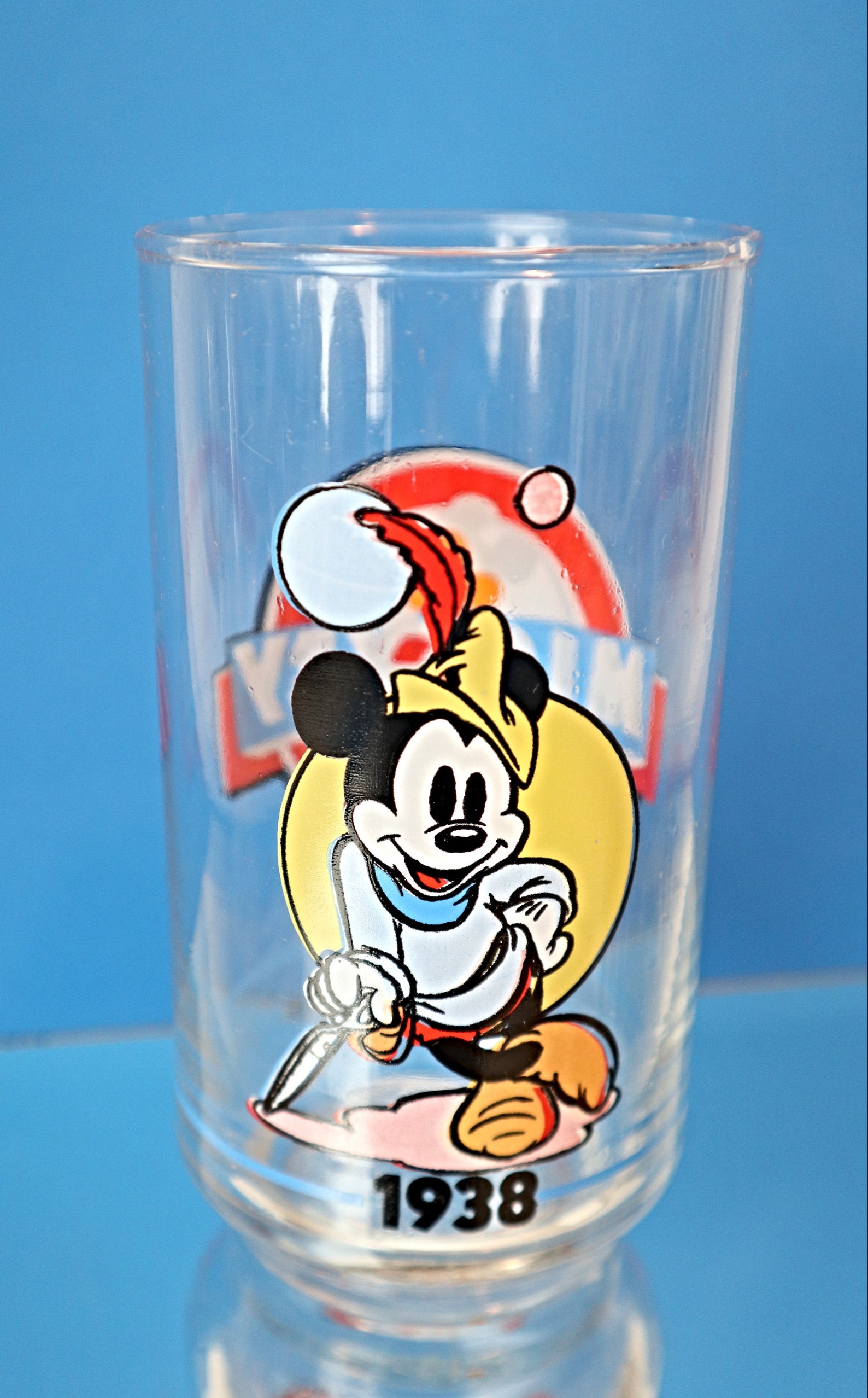 2 Mickey Mouse Disney Drinking Glasses Vintage Sunoco Premium Etsy Canada