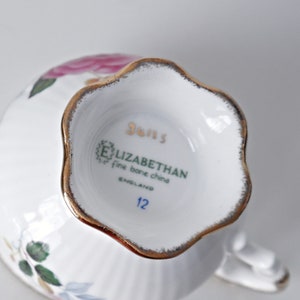 Vintage Elizabethan Teacup and Saucer Pink Rose image 5
