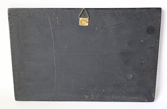 3 Piece Vietnamese Wood Black Lacquer Daily Life Fishing Village