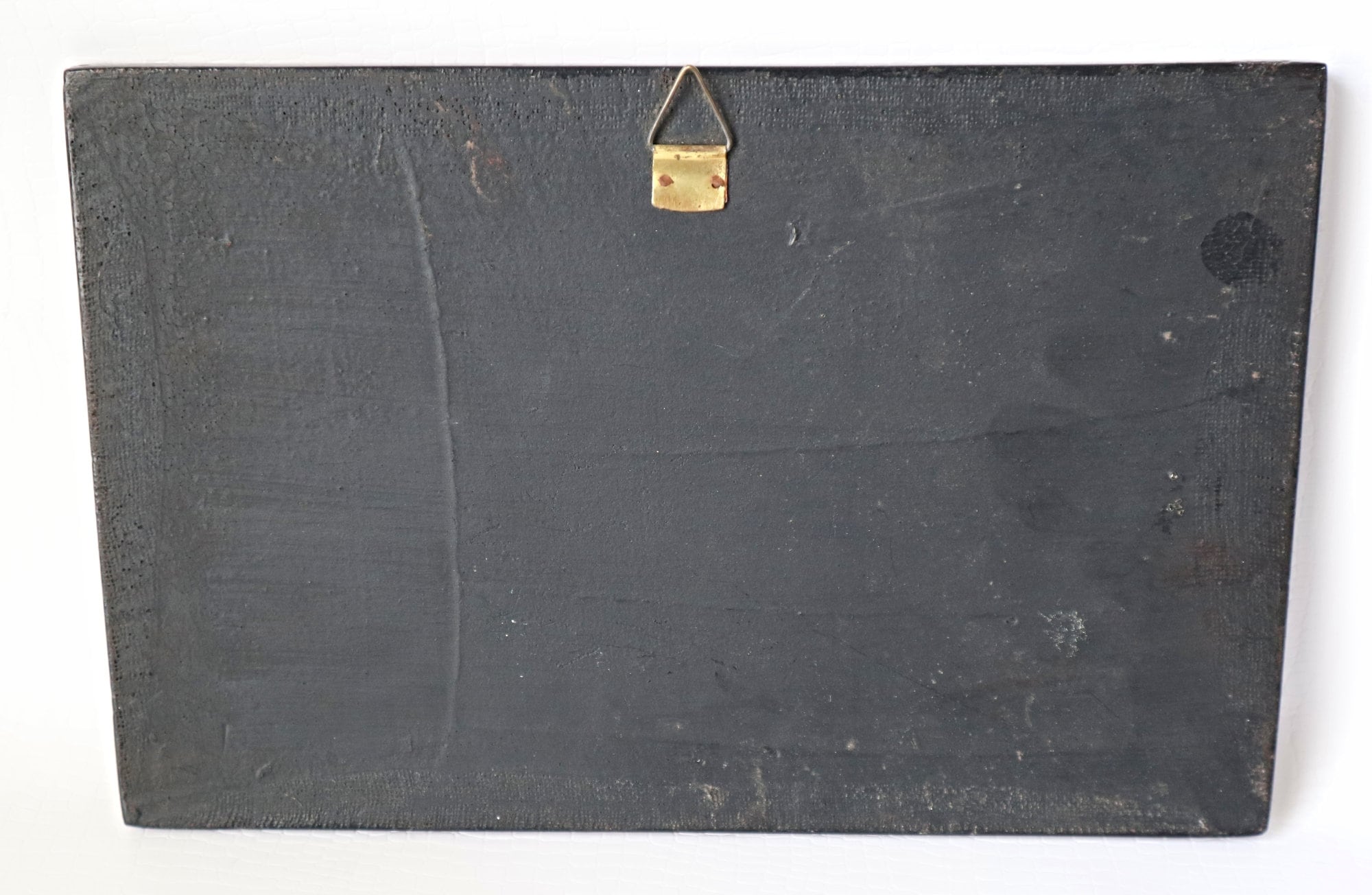 ヴィンテージアジア - ベトナム手塗りブラックラッカーウォールアート 3 Piece Vietnamese Wood Black Lacquer Daily Life Fishing Village