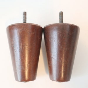 2 Vintage Furniture legs  Mid Century  Lot E