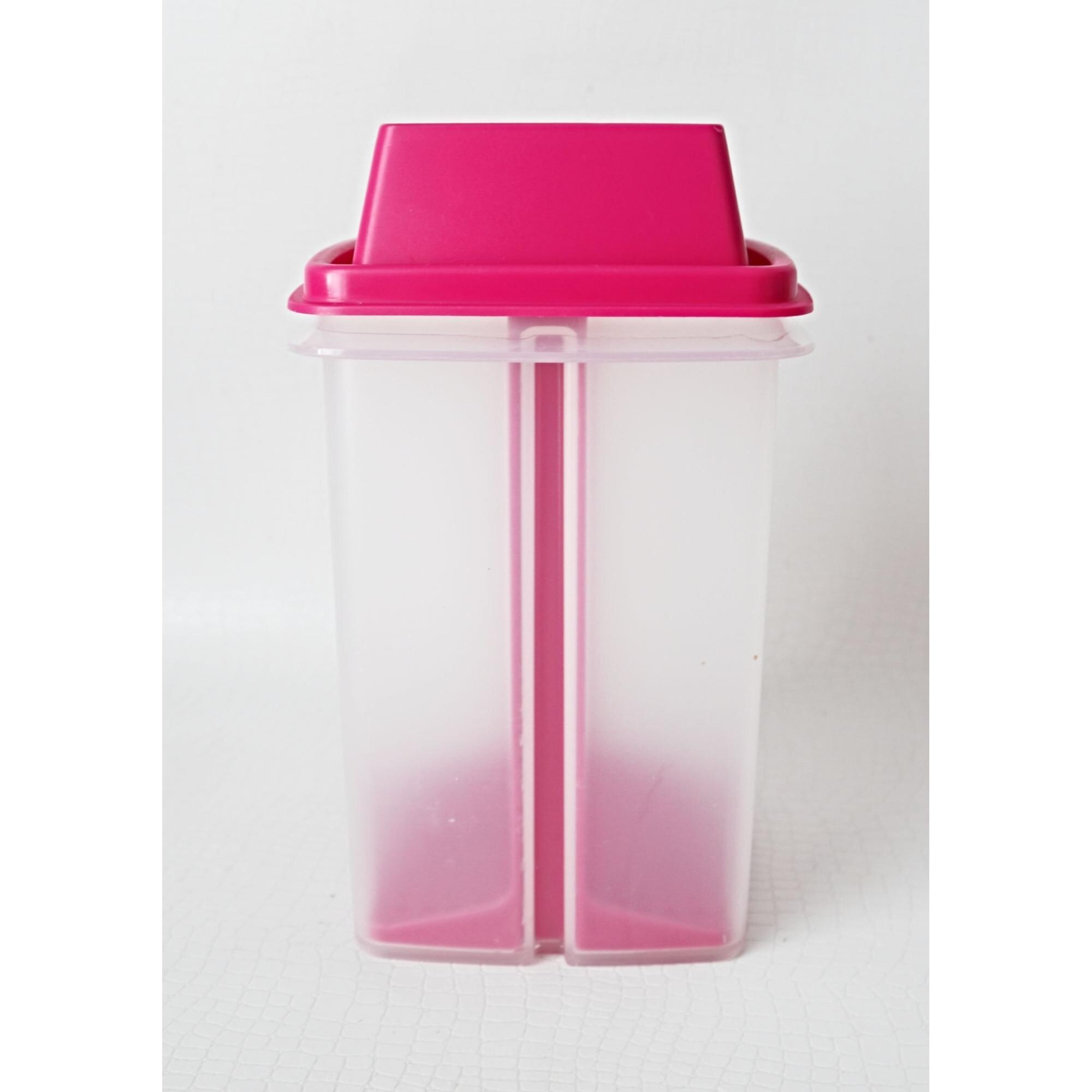 Tupperware Pick A Deli Pink Clear Pickle Keeper 1330-18 Square