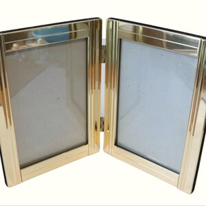 3 Vintage Folding Photo Frames Gold Tone Picture Frame Lot W - Etsy
