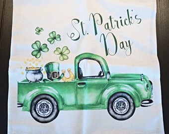 Vintage Pillow Cover St. Patrick's Day Throw Pillow