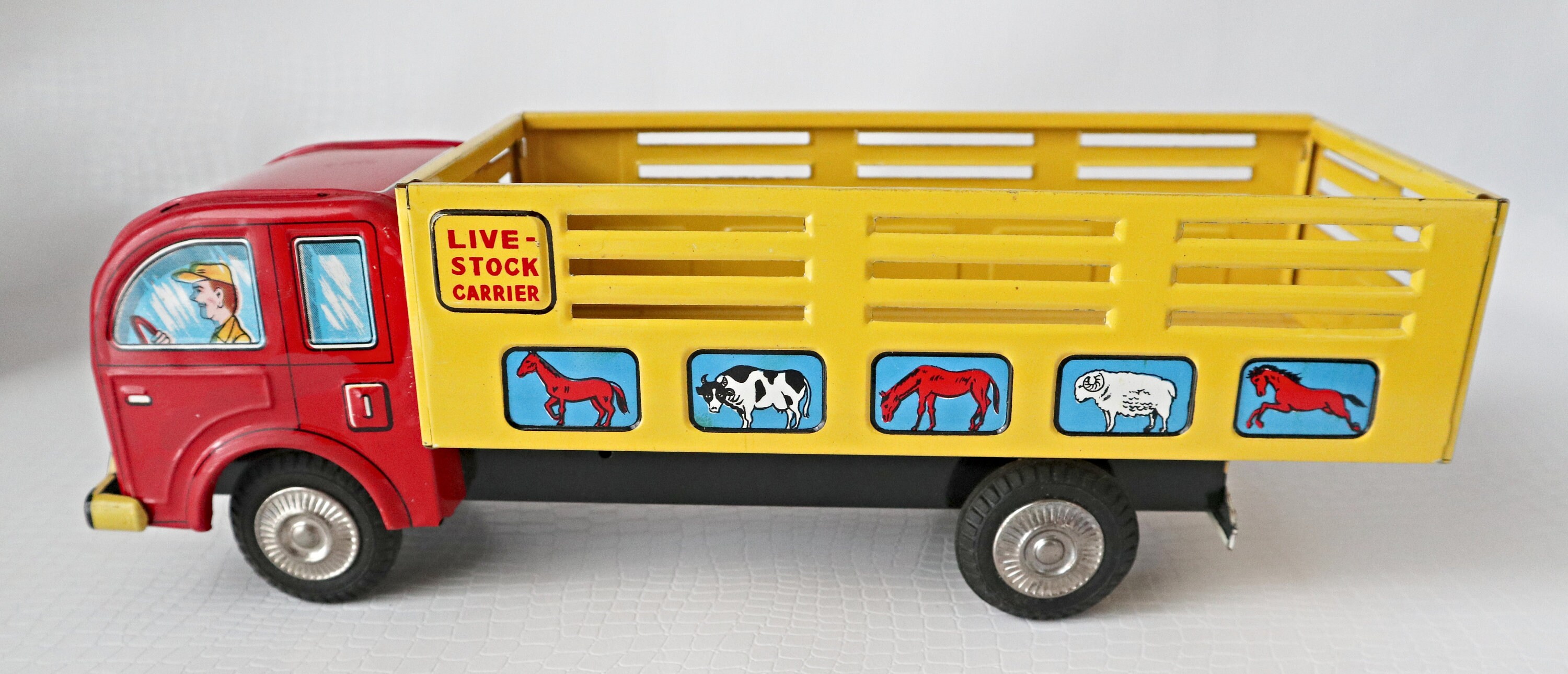 Vintage Friction Tin Litho Toy, 