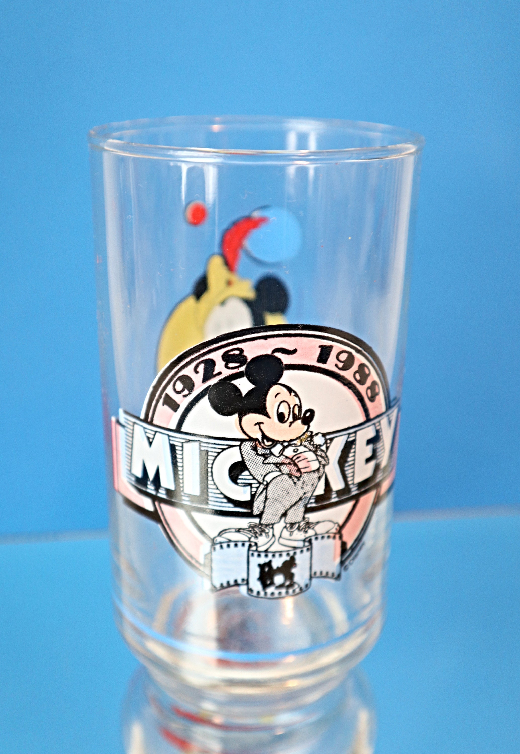 Vintage (Y2K) Walt Disney World Mickey Mouse Animal Kingdom pressed glass  drinking cup: 949 ppm Cadmium (causes cancer)