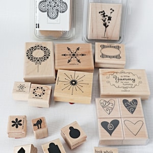 19 vintage stempels Stampin Up Hearts Yummy For Your Tummy Cat-krans