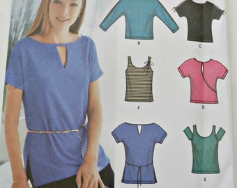 Simplicity 7175 Sewing Pattern Misses' Knit Tops  6 Styles Size 12 14 16 18 Uncut