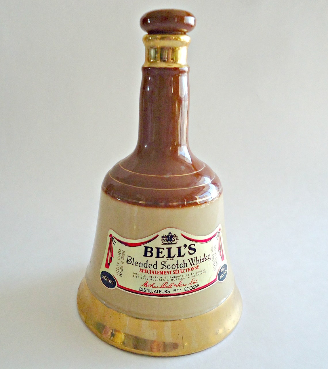 3 Vintage Wade Bells Old Scotch Whiskey Decanter by Wade Etsy