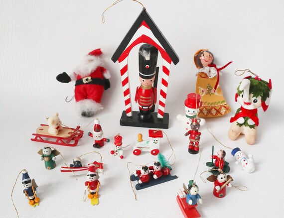 Wooden toy sale soldier christmas ornaments