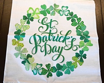 Vintage Pillow Cover St. Patrick's Day Throw Pillow