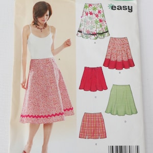 New Look 6496 Schnittmuster Misses Rock 5 Styles Ausgestelltes Uncut Grösse 8 10 12 14 16 18