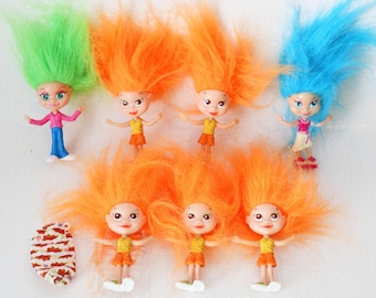 2006 Mcdonalds Happy Meal Trollz Toy Marissa Troll Doll #2 Pink