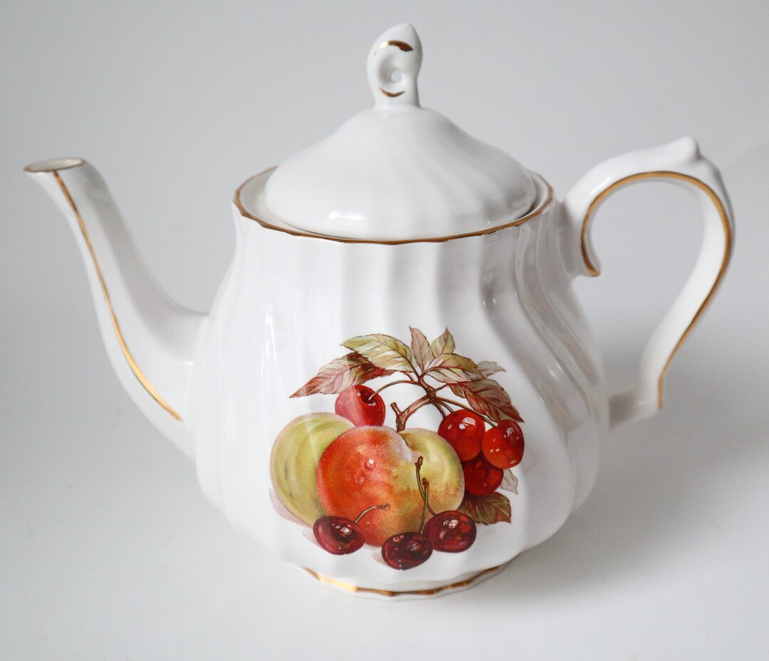 Vintage Sadler Teapot Fruit Made in England Tea Pot Apple Etsy