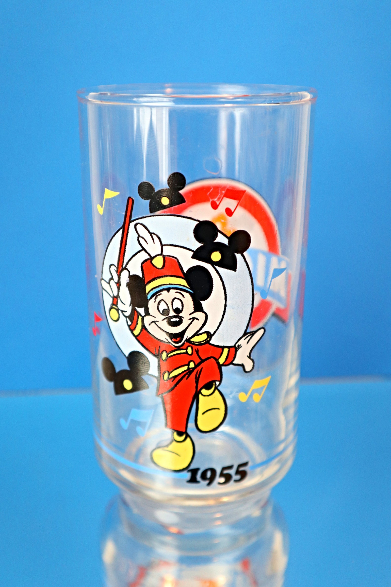 2 Mickey Mouse Disney Drinking Glasses Vintage Sunoco Premium Etsy Canada
