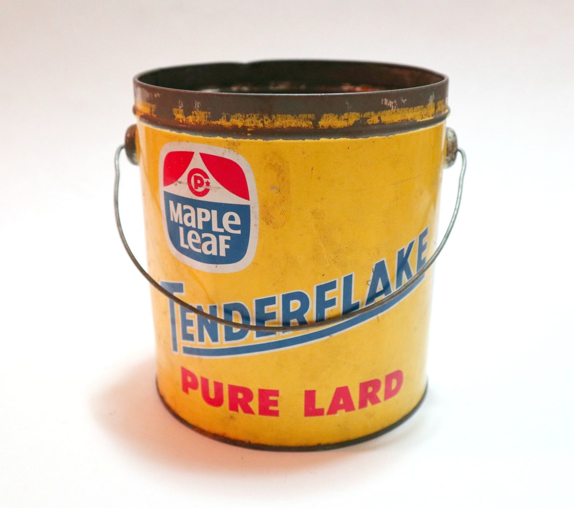 Maple Leaf Tenderflake Pure Lard Canada Packers Ltd Montreal 5 Etsy
