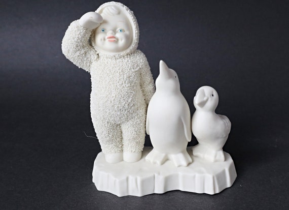 Vintage Snowbabies Dept 56 Penguin Puffin Porcelain Figurine