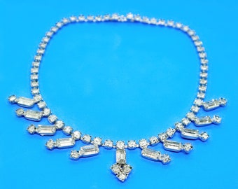 Vintage Rhinestone Necklace  1960's