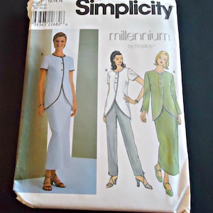 Simplicity 8602 Sewing Pattern Misses Tunic Top, Long Skirt and Pants  Uncut Size 12 14 16